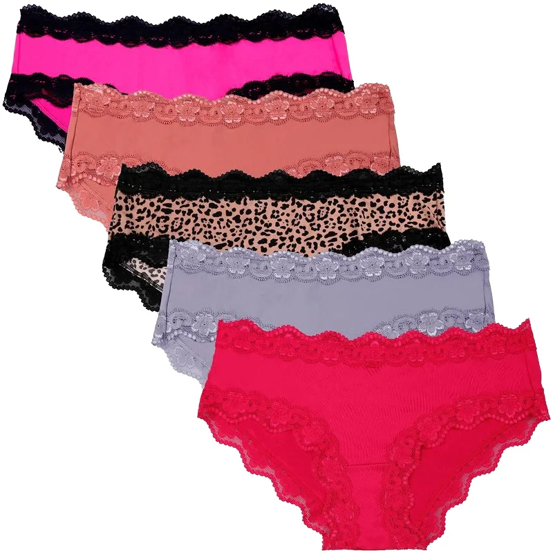 Lace Cotton Solid Color Lingerie Women Panties Lace Underwear High Quality Oem Odm Custom Logo/package/sizes