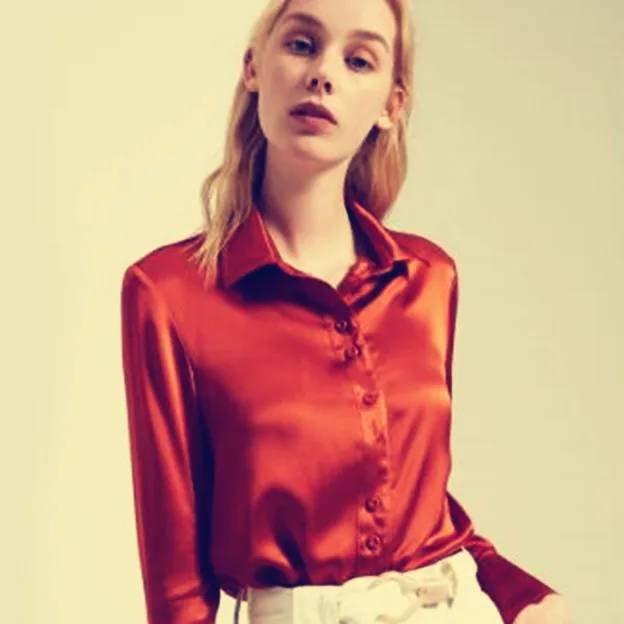 Stretch bright false twist imitation silk clothing fabric double crepe de chine dress fabric