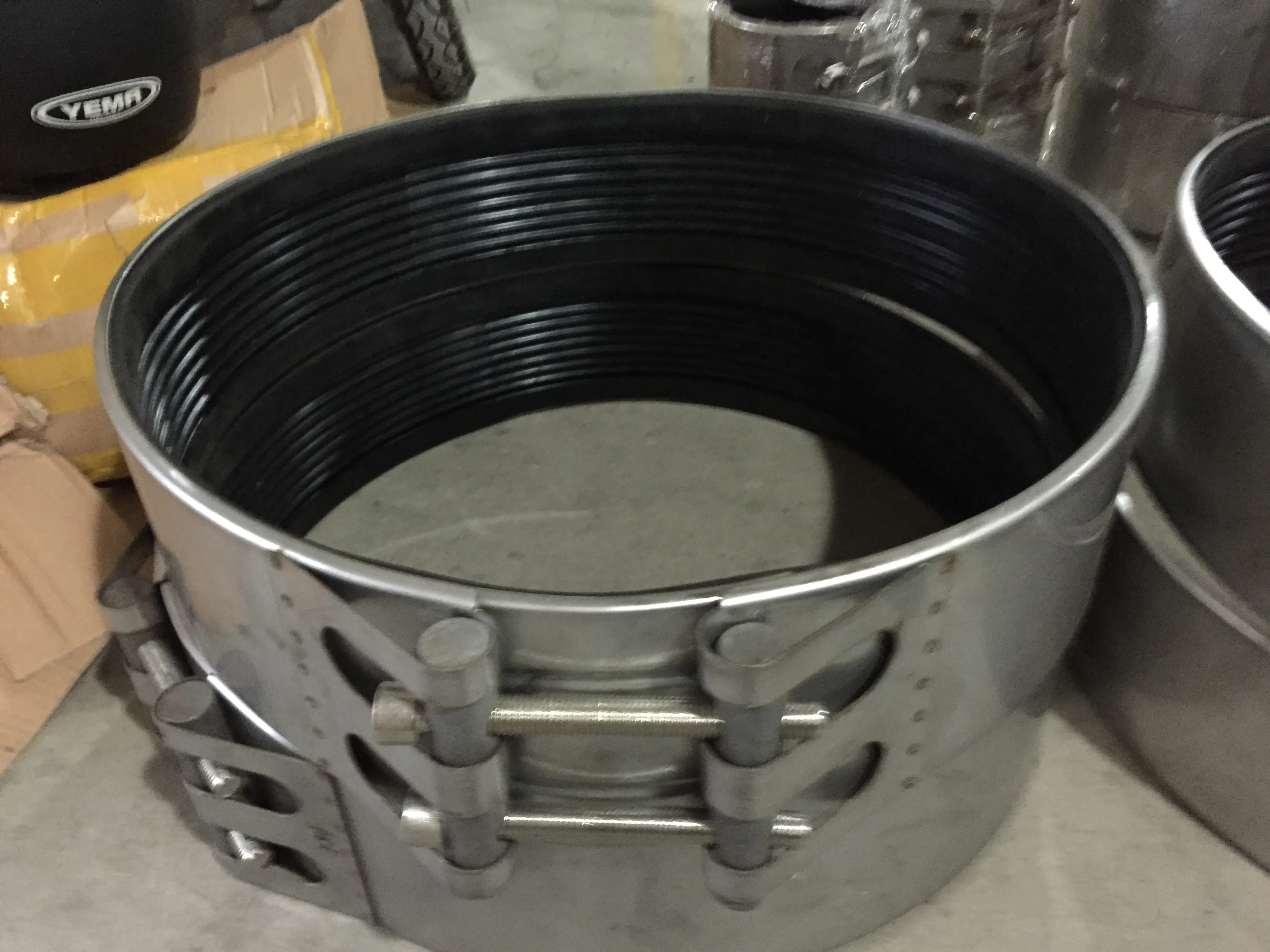 hdpe plastic galvan steel water pipe repair clamp