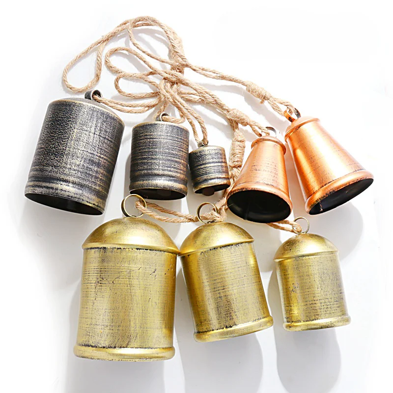 Железные колокольчики в стиле ретро украшают дверь на елку кулон Джингл металлические поделки