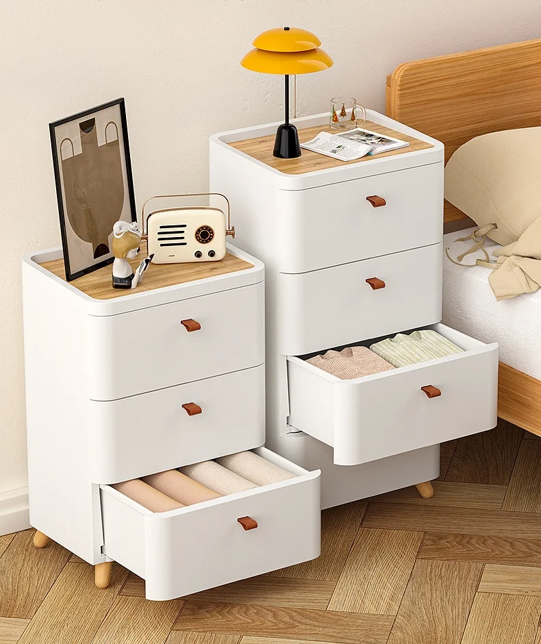 Japanese Style Plastic Storage Boxes Household Organizers for Bedroom Living Room Kitchen Food Toys for Drawer Storage Cabinets
