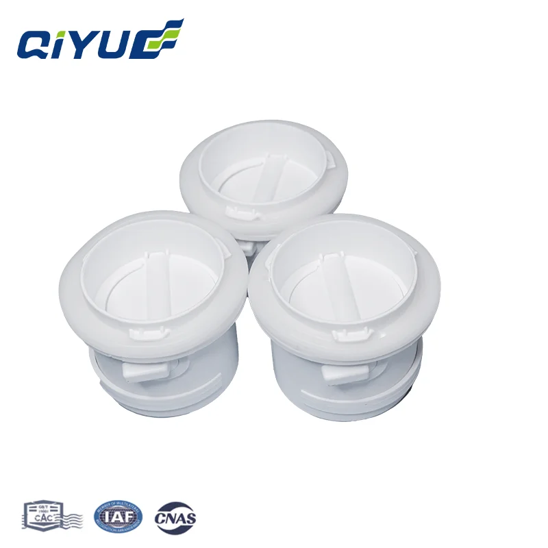 Qiyue Manufacturing Best Price   ABS Air Distribution Box Bearing Plug-in (with air valve) for Air Duct System