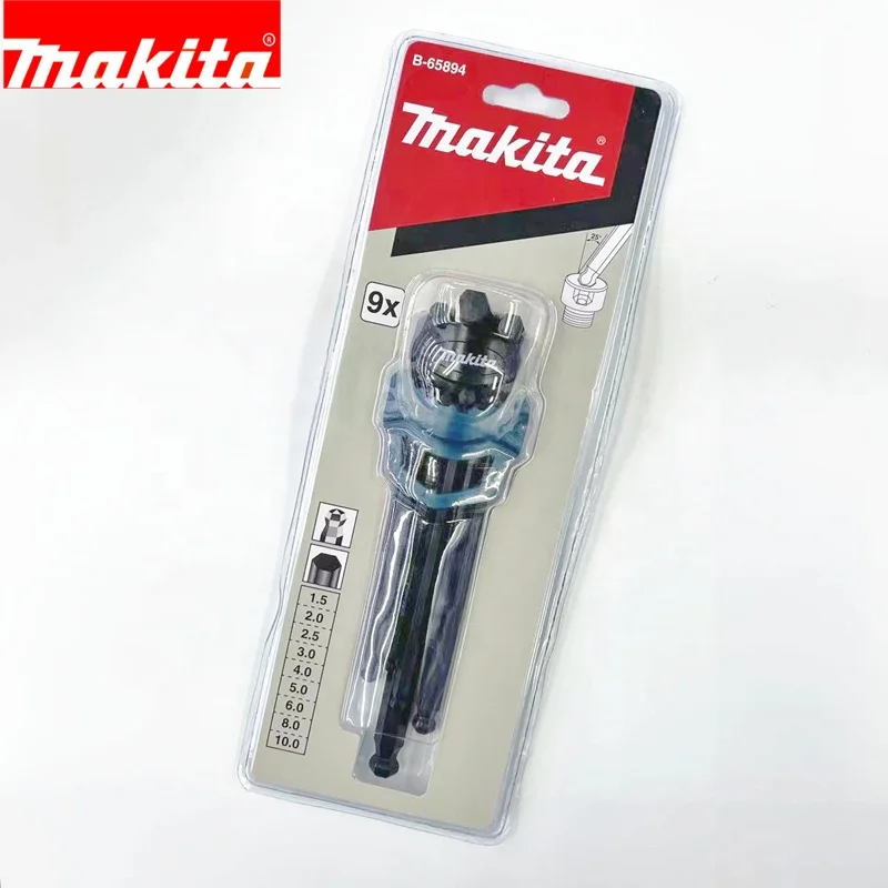 Original makita ball head L-type extended hex wrench set hex socket head screw 9pcs set maintenance tool