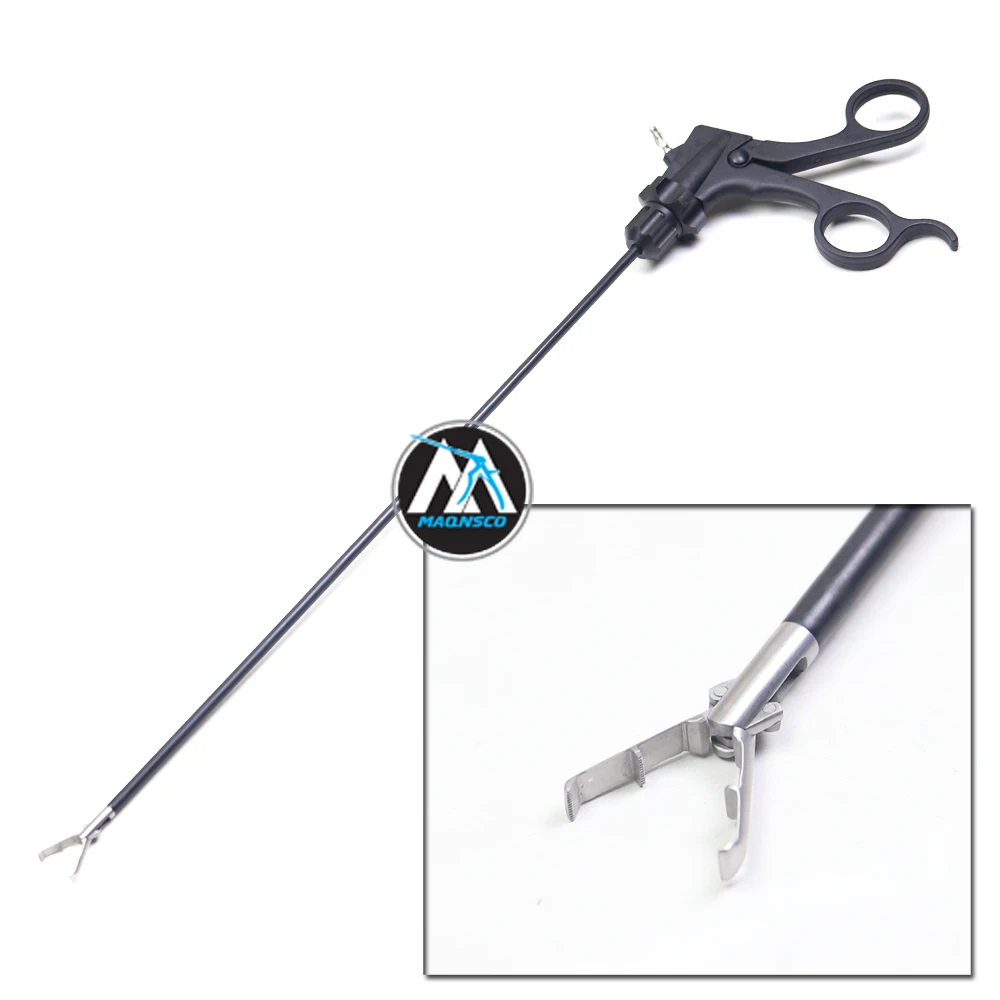 BABCOCK Grasper Double-action Delicate Traditional jaw Insulated shaft No-Rotation, Ratcheted 5mm 35cm