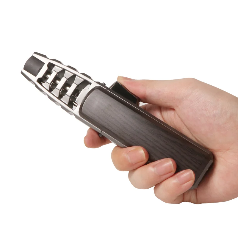 Futeng Cigar Torch Turbo Lighter Jet Butane Gas Cigarette Spray Gun Windproof Metal Pipe Lighter For Kitchen