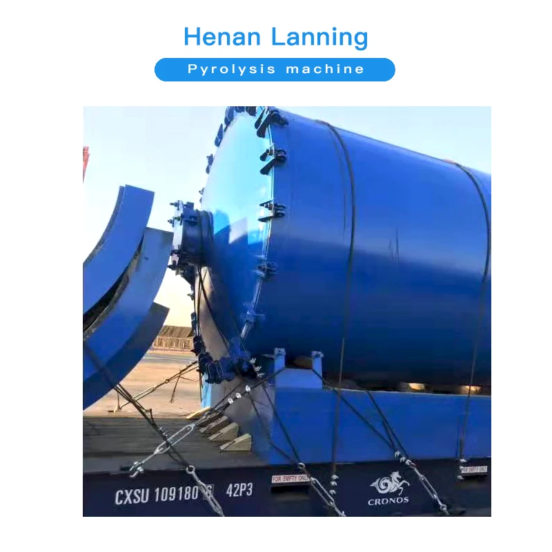 
Waste tyre rubber and plastic Material Processed pyrolysis plant 