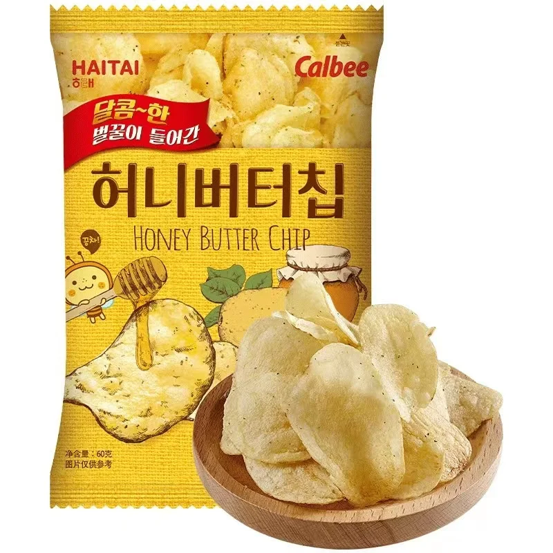 M-Wholesale popular crispy snacks Puffed snacks potato chips Korean snacks honey butter exotic  60g