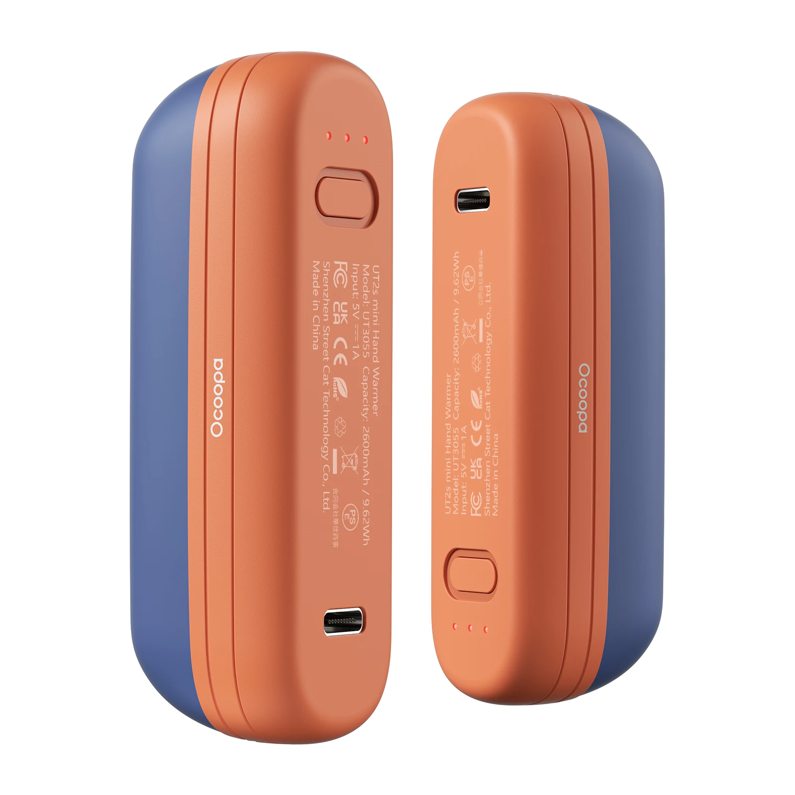 Premium Gifts 2 Pack Hand Warmer Portable Heater with usb Rechargeable