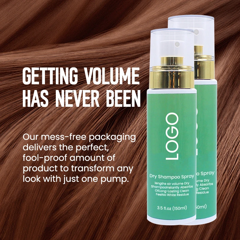 OEM/ODM wholesale organic dry shampoo 3in 1 disposable shampoo spray lasting fluffy dry shampoo spray