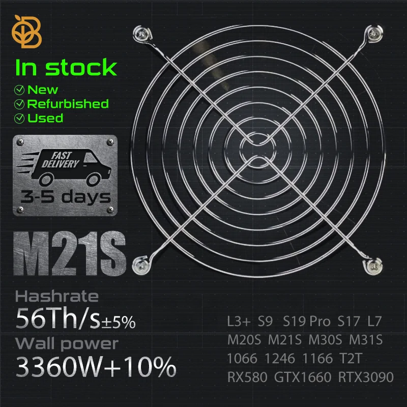 In Stock Factory Price Used ASIC M21S Whats M21S 50T 54T 56T 58T 3360W M20S ASIC M30 M30S M21S M30 M31S