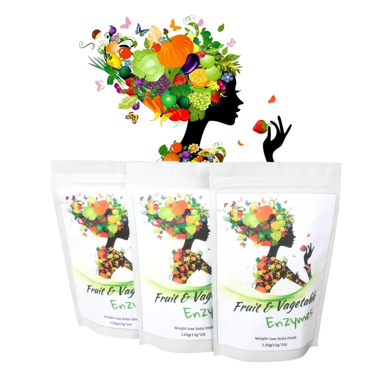 Hot sale Slim Enzyme Supplement Flat Tummy Fat Burn Detox Slimming Drink Fruit Juice Powder for Weight Loss