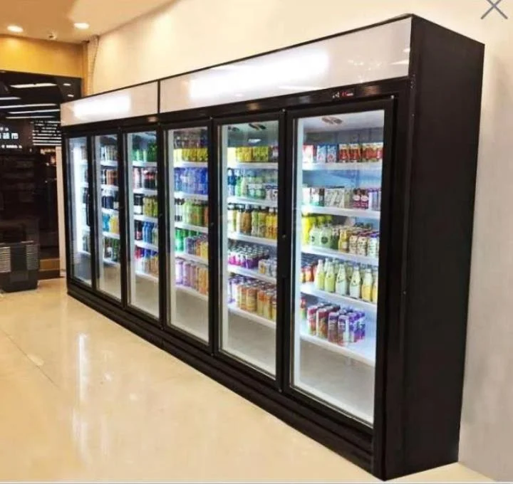 Convenience store Juice refrigerator supermarket beverage showcase /Cold drink display refrigerator