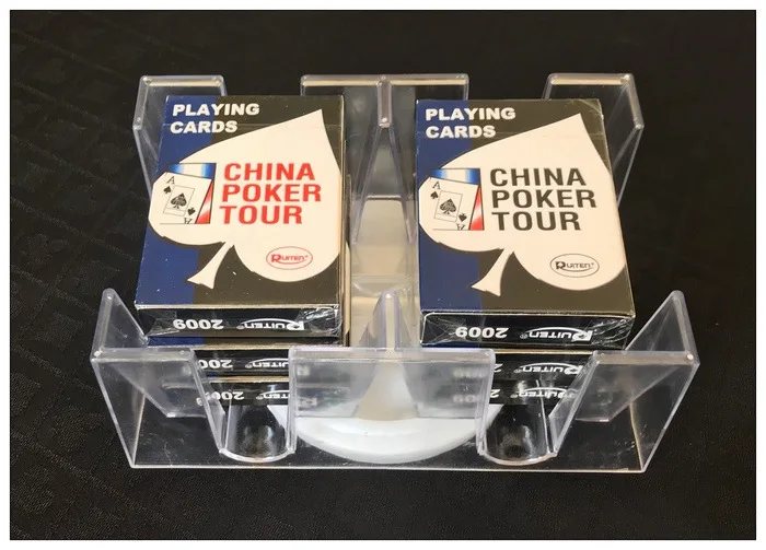 Plastic Dual Deck Revolving Card Tray