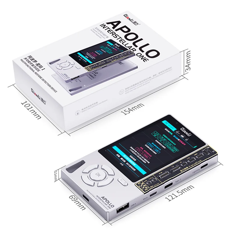Qianli Apollo 6in 1 восстановления обнаружения устройства для Macbook 11 Pro Max XR xsmax XS 8P 8 7P 7 True Tone аккумулятор гарнитуры Baseband