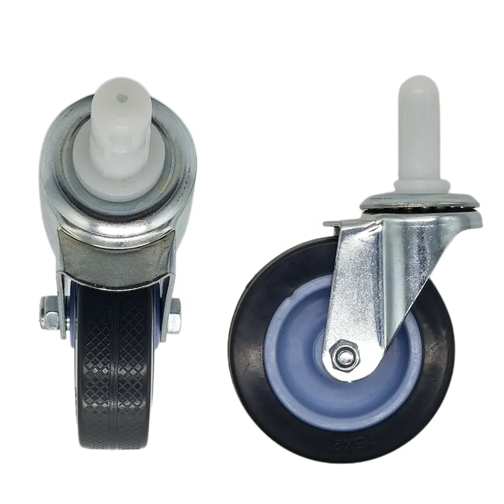 Low MOQ Refined Bearing Customized 2 Inch Universal Light Duty PVC Industrial Casters Wheels