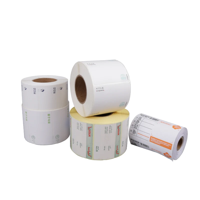 Top Sales Customized 58X40 Transfer Thermal Direct Barcode Adhesive Sticker Label