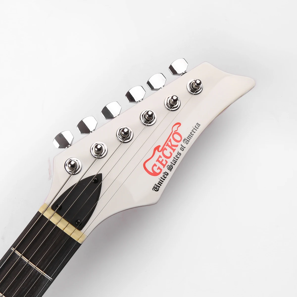 GECKO GE-501WH OEM Stringed Instruments Basswood Electric Guitar White Guitar Electric Steve Vai 6 Strings Electric Guitar