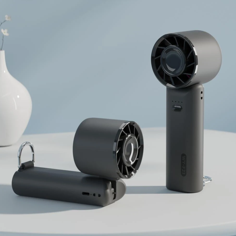 Factory Direct Wholesale Portable Mini Charging Fan Multi-Function Air Cooling Handheld Fan 4 Speed Folding Mini Hand Fan