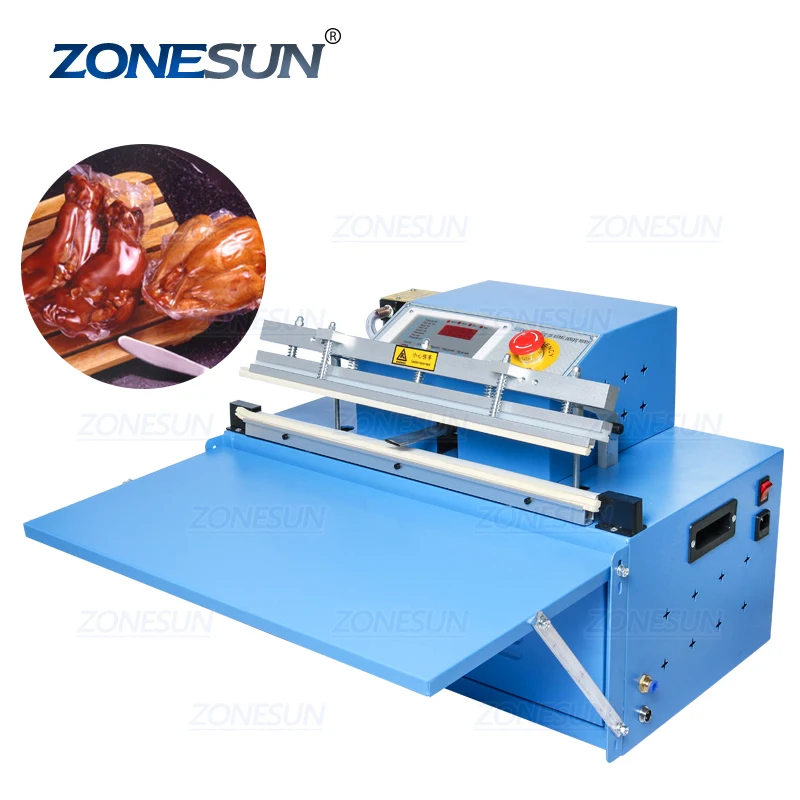  ZONESUN ZX500 автоматическая вакуумная упаковочная машина для упаковки