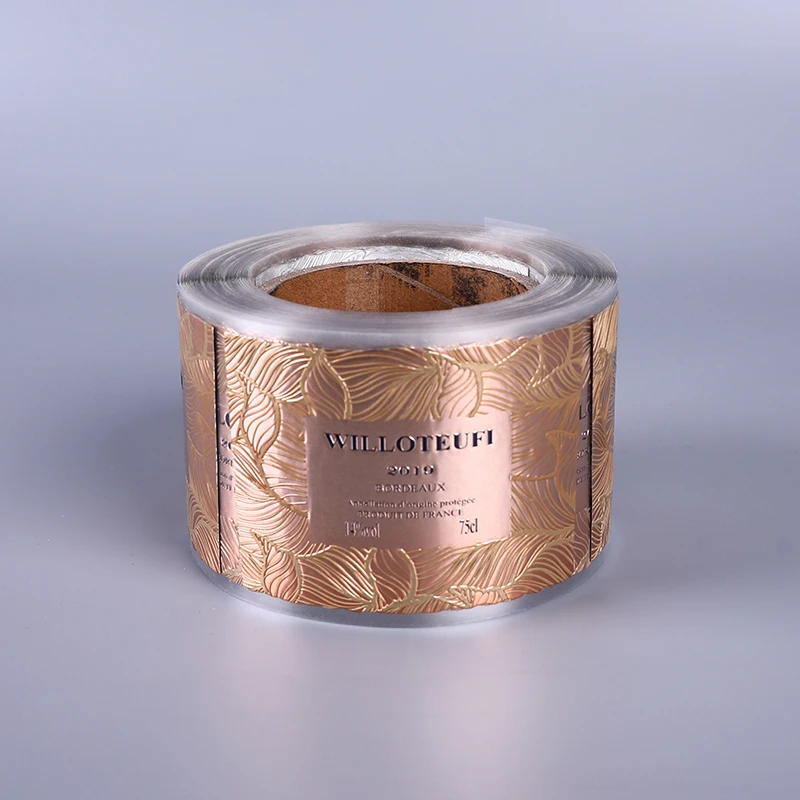 Customized Perfume Logo Stickers Personalized Embossed Aluminum Perfume Bottle Sticker Labels