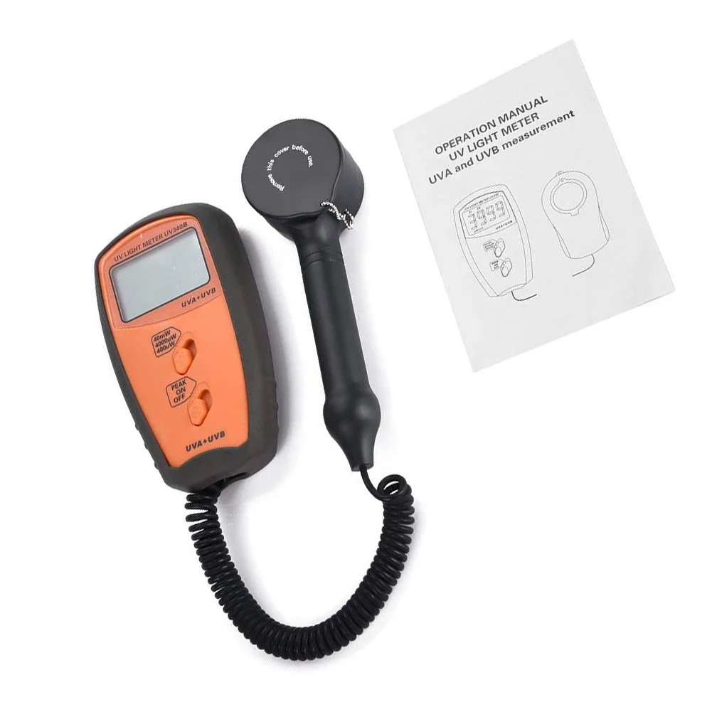 ROKTOOLS Ultraviolet Light Meter UV Lux meter Ultraviolet Intensity Measure Tester Spectrum: 290~390nm