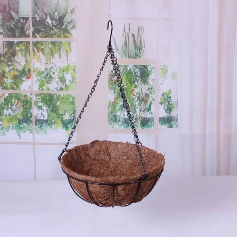 
Wrought Iron garden hanging basket planter 