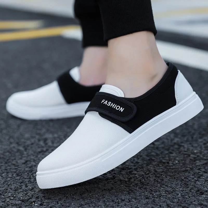 New Model Casual Shoes Walking Style Sneakers  Soft Low Top Canvas Mens Shoes