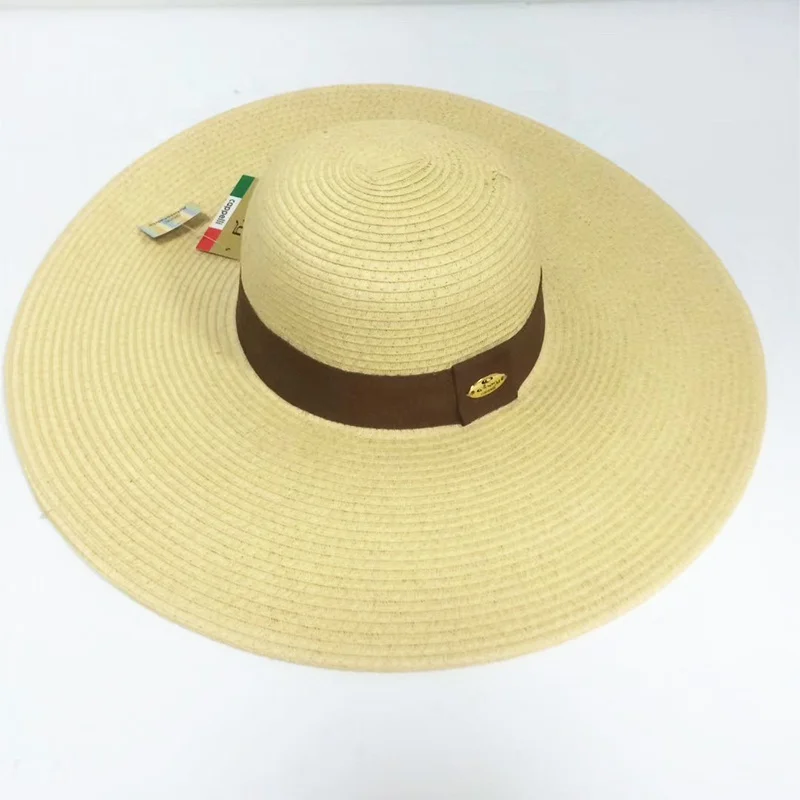 Frayed Raffia Trilby Sombrero Ecuador Pearl Spain Fedora Black Straw Woven Hat