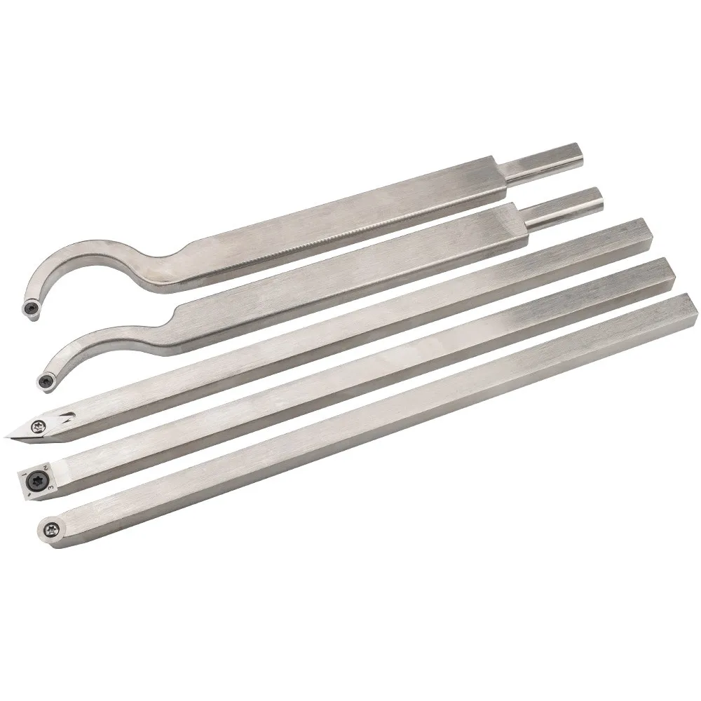 Woodworking tool bar stainless steel hand-held lathe hand wood rotary round square pointed knife