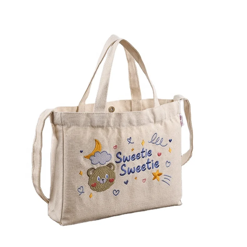 Factory Wholesale Fashion canvas shopping bag Sona Package canvas tote bag