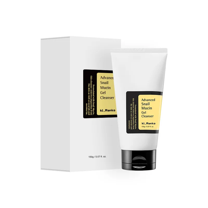 Private Label Korean Skincare Face Wash Hydrating Smoothing Facial Cleanser Advanced Snail Mucin Gel Cleanser