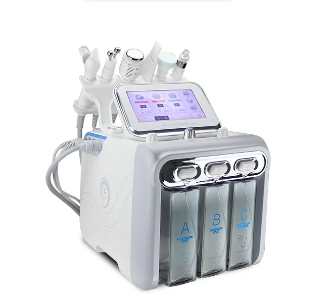 6 in 1 Korea Aqua Peeling machine hydro oxyge facial diamond dermabrasion machine h2o2 hydrafacials machine