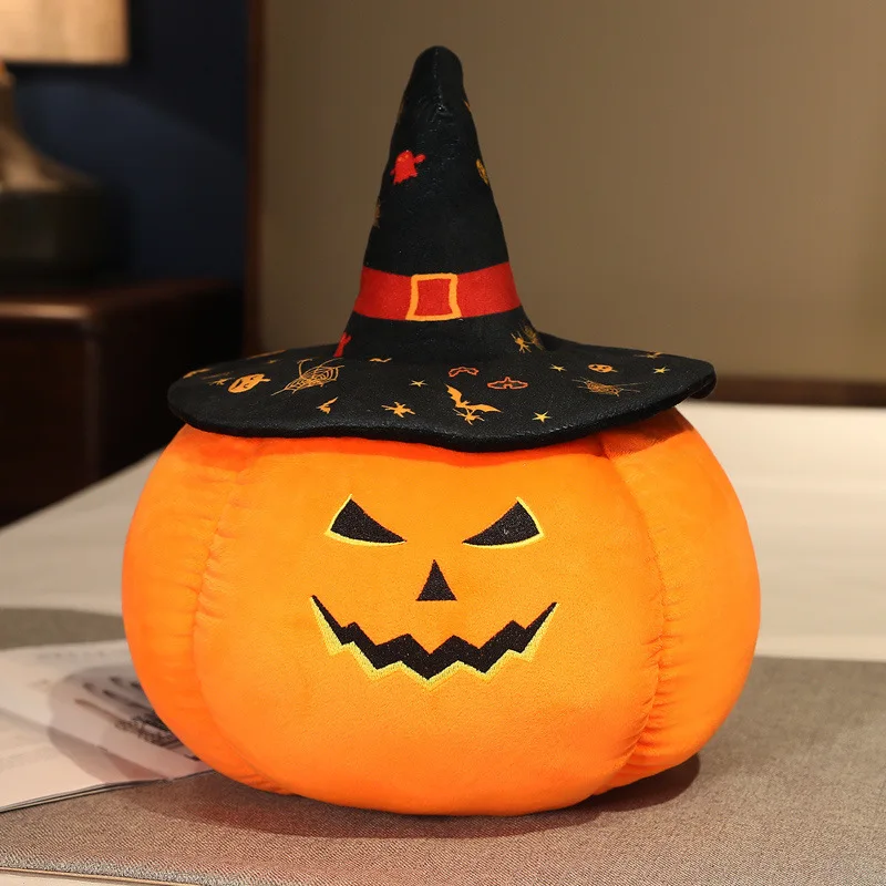 Wholesale Unisex Halloween Fun Pumpkin Throw Pillow New Design Plush Toys and Dolls Soft Halloween Decoration Activities Gifts