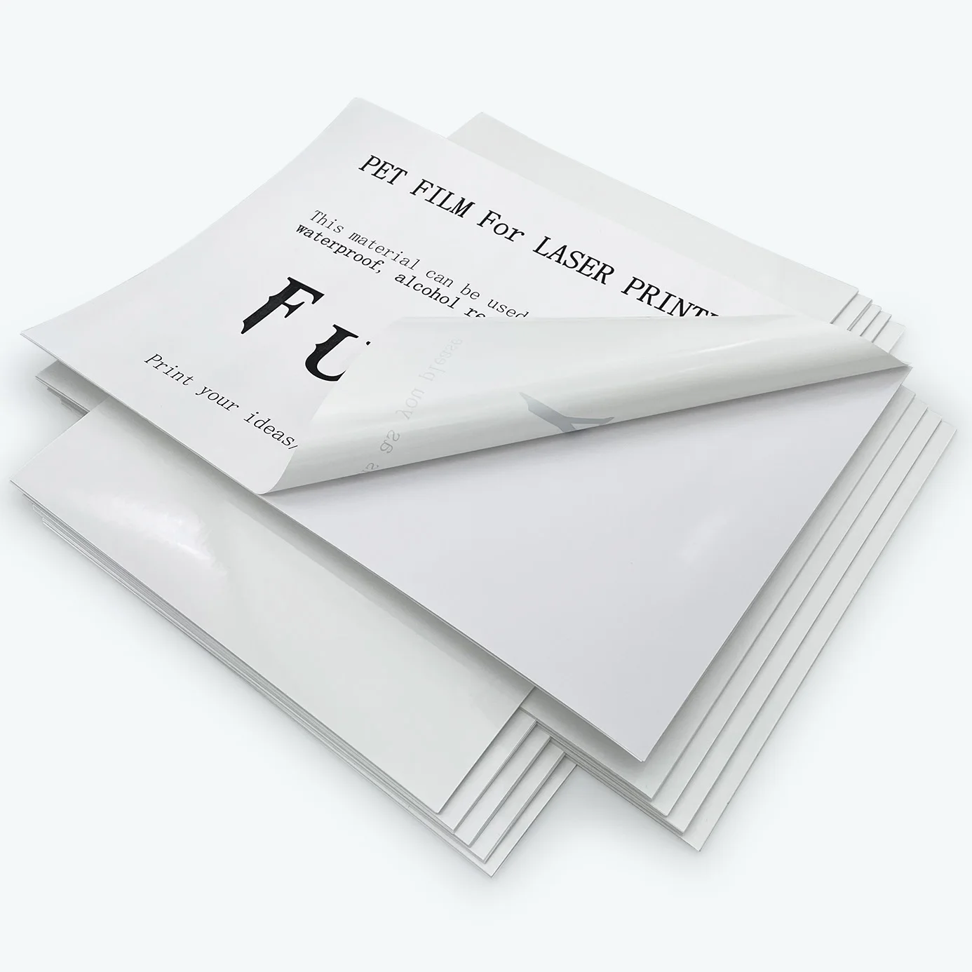 Adhesive Label PET film Wholesale Adhesive A4 Size Raw Material PET film for Laser Printer