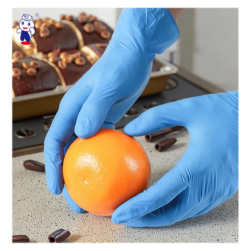 5Mil Guantes Nitrilo Disposable Nitrile Glove Blue Work Examination Powder Free Disposable Nitrile Gloves
