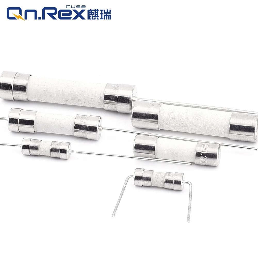 Миниатюрный медленный выдувной керамический трубчатый предохранитель 15A-500A 125 в 250 В с оловянными медными
