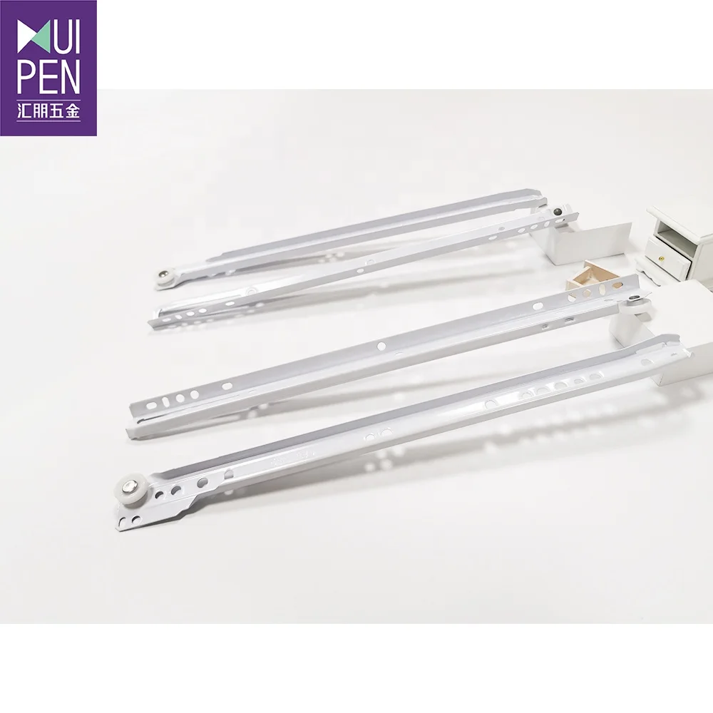 Factory price powder coat paint sliding channel furniture hardware drawer channel slide FGV type rated base mount drawer runner
