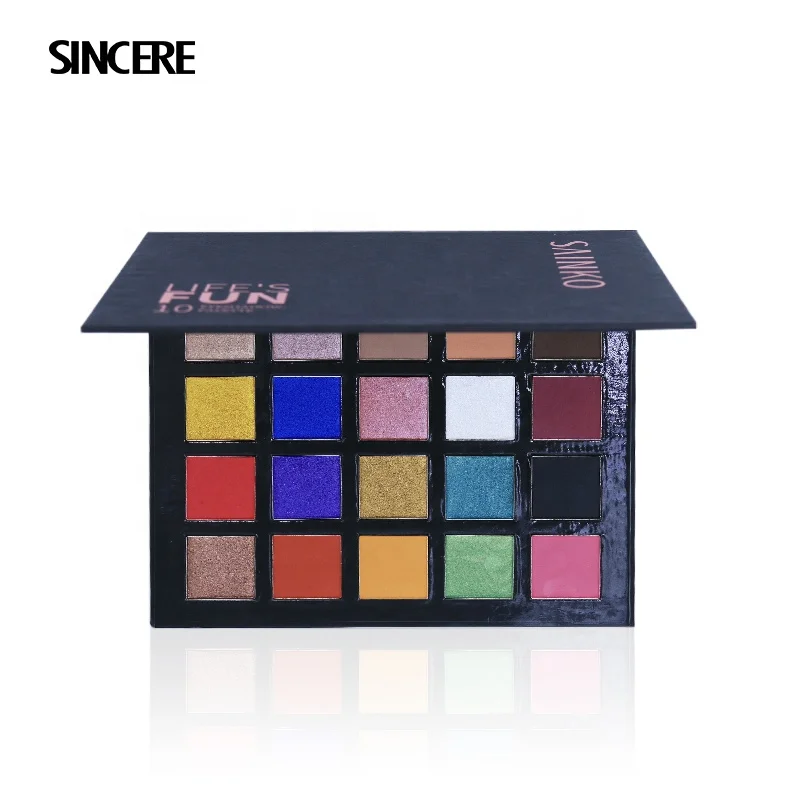 
Wholesale 20 color private logo eyeshadow make up high pigment make your own brand shimmer eyeshadow palette 