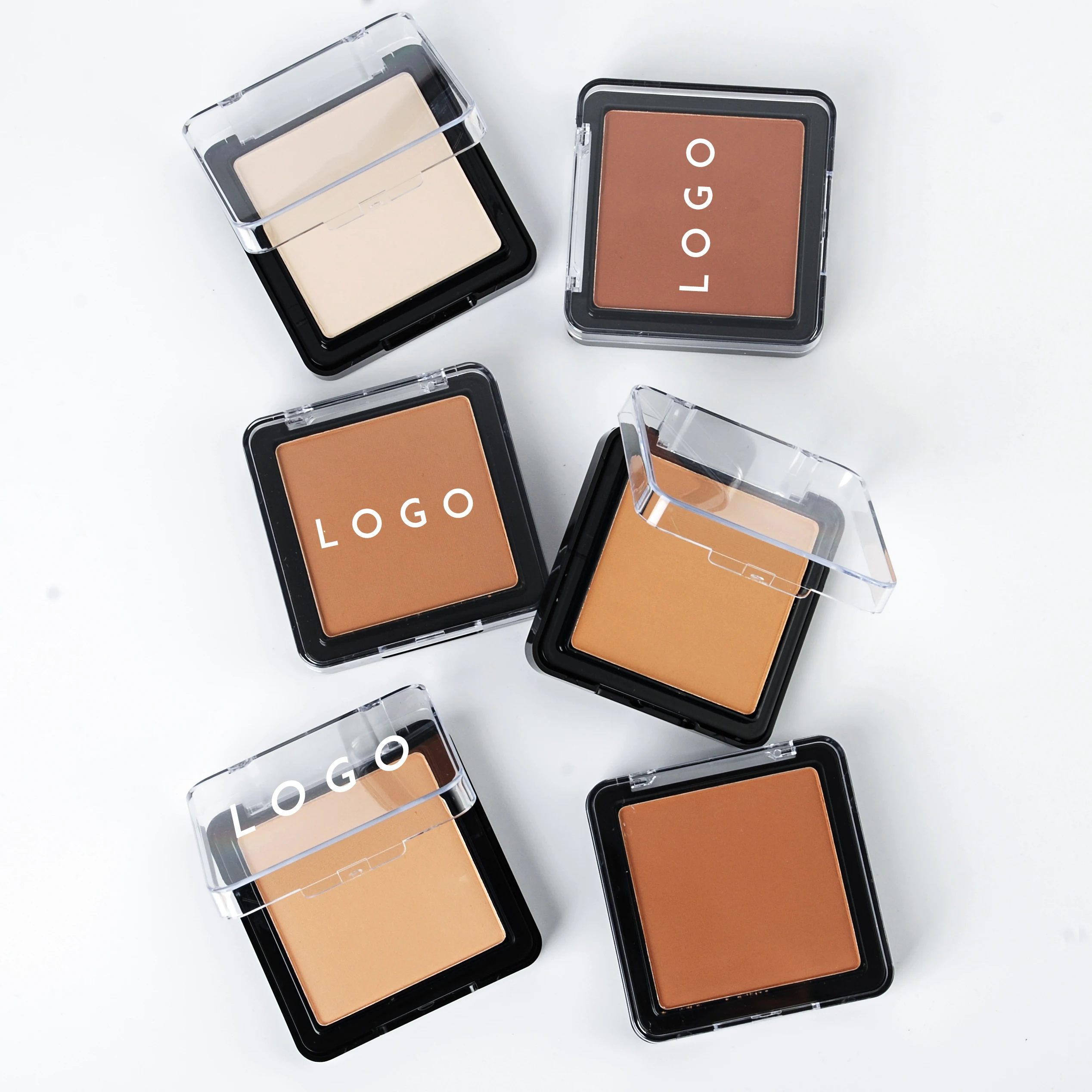 Makeup Finishing  Compact Pressed Powder Foundation Custom Logo Matte Private Label For Smooth Fills Fine Lines Controls Shine