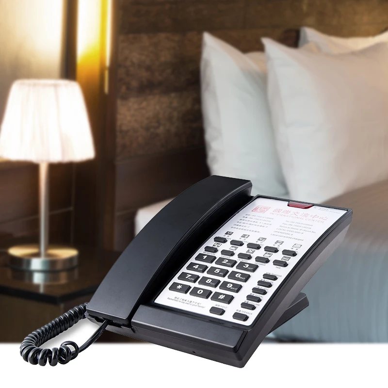 Seniors Corded Single Line Desk Phone Wall Mounted Telephone With Large Button Picture
