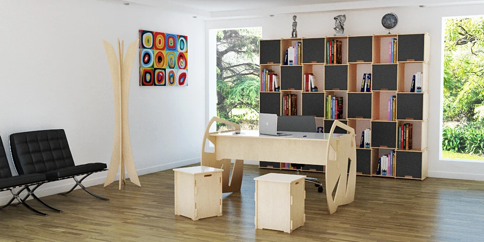 Top Quality Italian Customizable 110x120cm Interlocking Modular Wall with Shelves for Home Decor