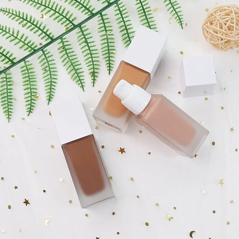 Liquid Matte Foundation Makeup Waterproof Stay 24 Hours Full Coverage Face Foundation Private Label