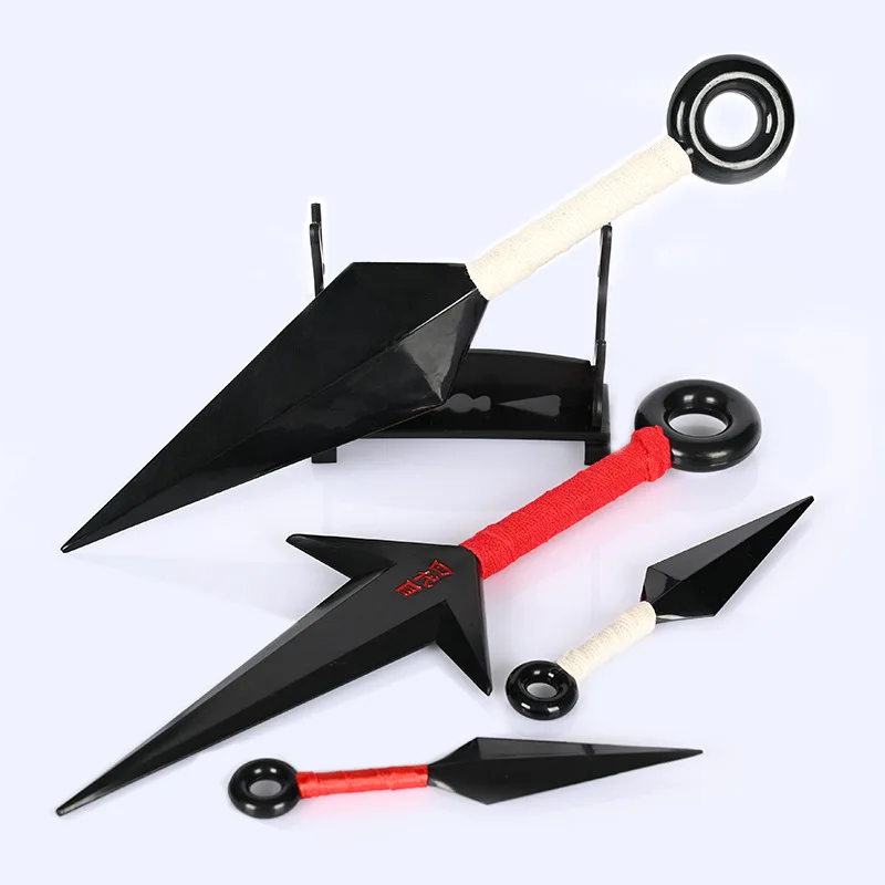 Hot Ninja Uchiha Sasuke Hatake Kakashi Akatsuki Pain Kunai Shuriken Anime Cosplay Accessories Props Weapons Halloween Gifts