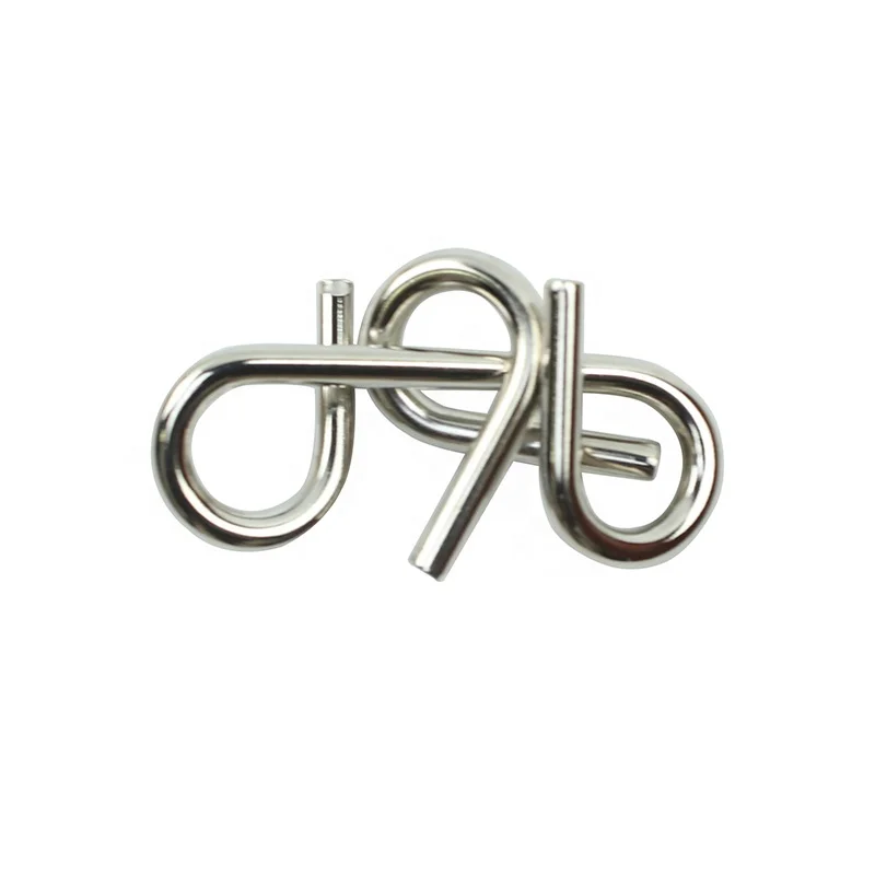 Funny Puzzle Jigsaw Metal Puzzles Brain Teasers Educational Toy Gift Metal Puzzle Set Interlocking IQ Game Toys Metal Wire
