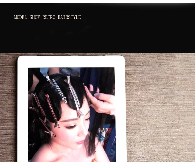Professional salon use fix hair stainless steel hair clips