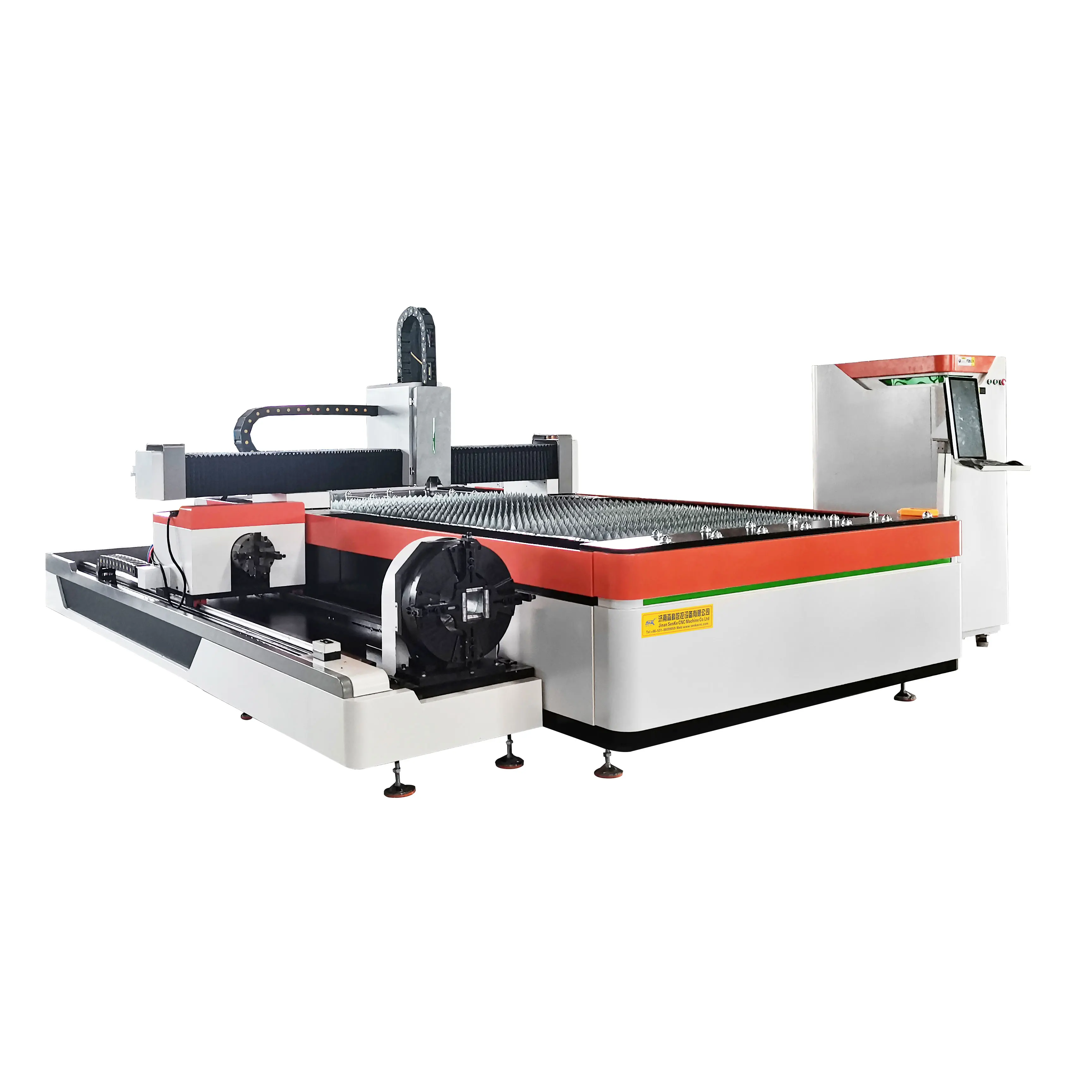 brass stainless steel carbon steel aluminum alloy fiber laser cutting machine with tube cutting function for metal cutting