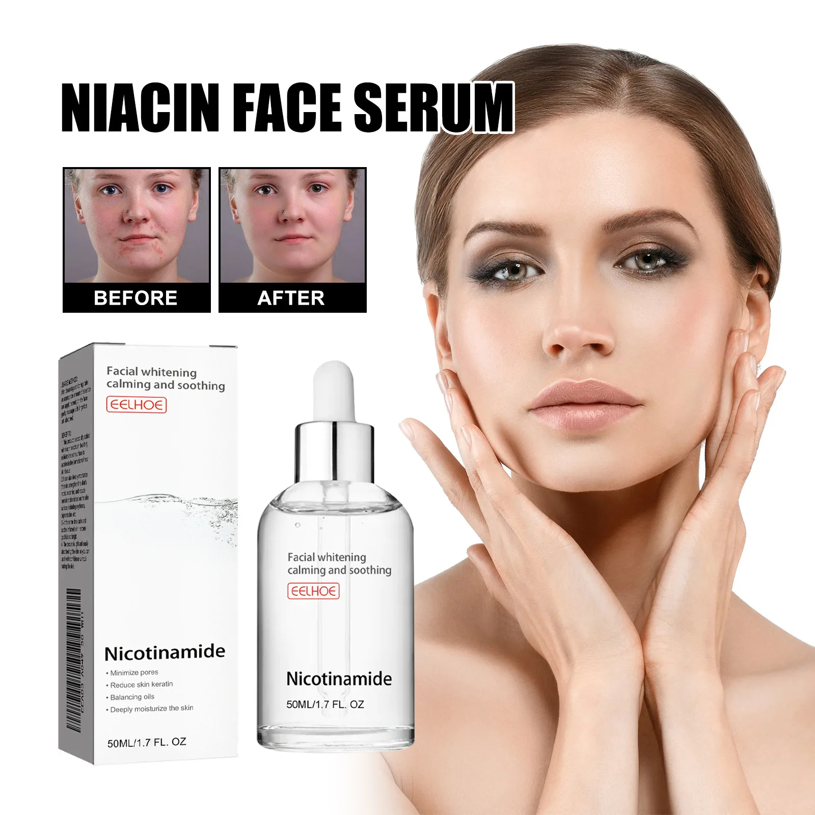 Wholesale Moisturizing&Whitening Skin  Acne and Pore Shrinking Nicotinamide Serum