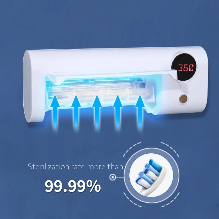 
New 99.9% Kill Bacteria uv light toothbrush Sterilizer with usb UV Toothbrush Sterilizer 