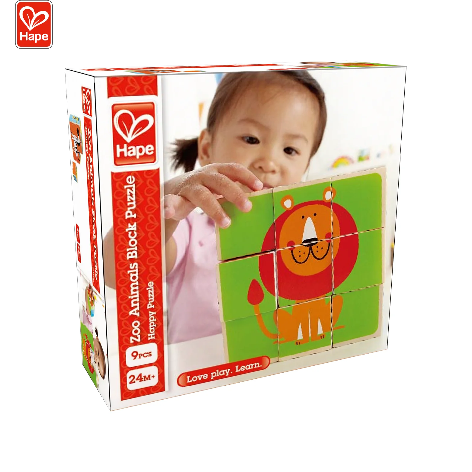 Colorful Jungle Adventure Kids Building Block Puzzle With Zoo Animal Design