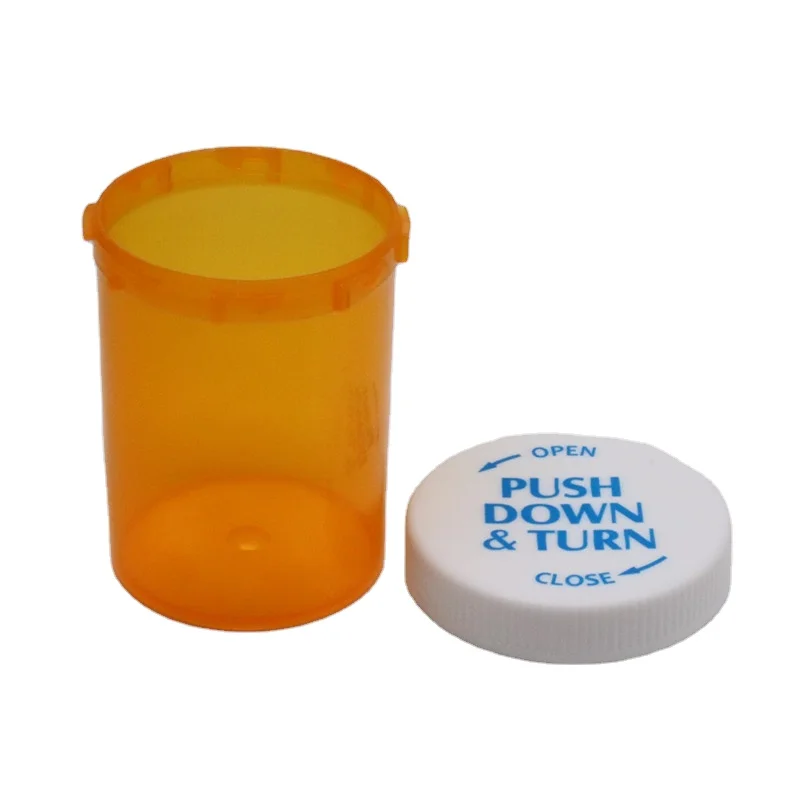 MAYSURE New Model 2023 90ml Child Resistant Vials Plastic Medical With Reversible Cap Pharmacial